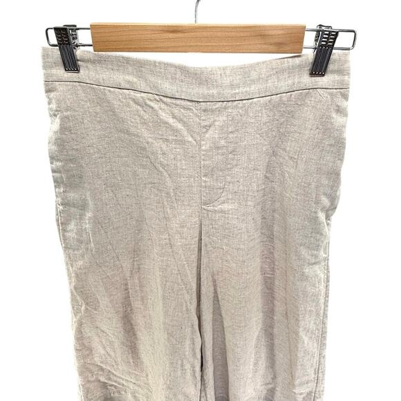 Banana Republic Sum' 25 "Flax" Wide Leg Cropped Linen Blend XS Pant Pull On - Picture 5 of 9